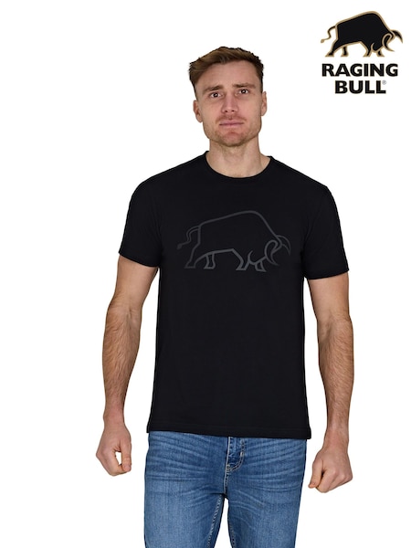 Raging Bull Highbuild 100% Cotton Black T-Shirt (F49039) | £33 - £35