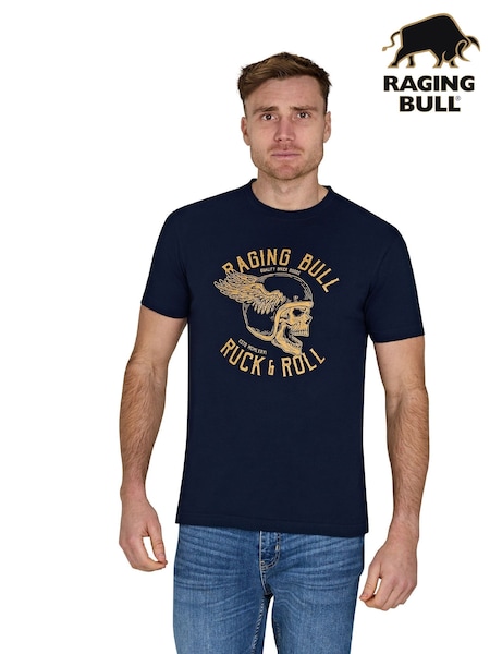 Raging Bull Blue Ruck & Roll 100% Cotton T-Shirt (F49050) | £33 - £35