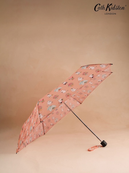 Cath Kidston Coral Pink Bunches Moomins Umbrella (F49081) | £19