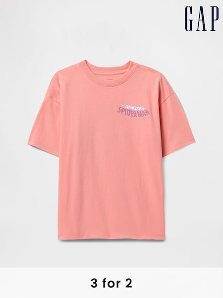 Gap Orange Spider-Man Spider-Man Marvel Graphic T-Shirt (4-13yrs) (F49318) | £14
