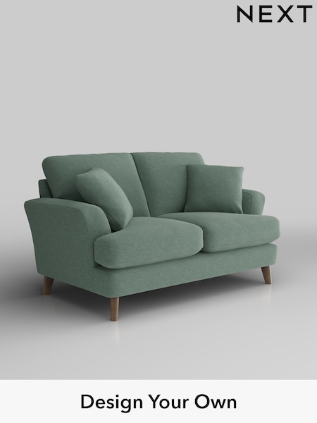 Fine Chenille Easy Clean/Light Forest Green Conway Relaxed Sit (F49348) | £1,150