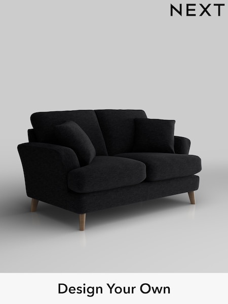Fine Chenille Easy Clean/Black Conway Relaxed Sit (F49357) | £1,150