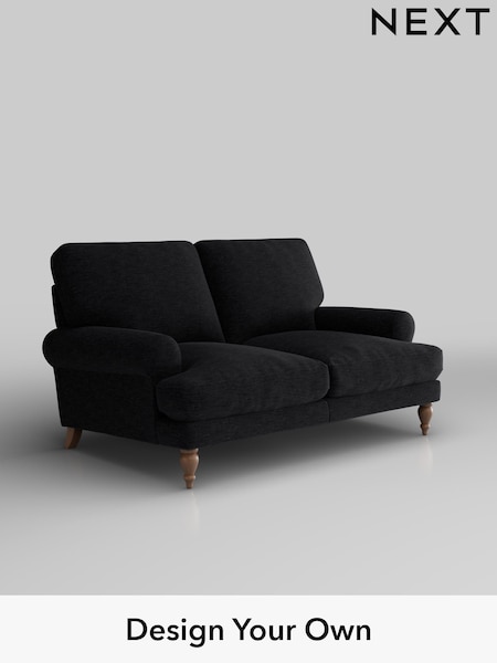 Fine Chenille Easy Clean/Black Erin Deep Relaxed Sit (F49361) | £1,175
