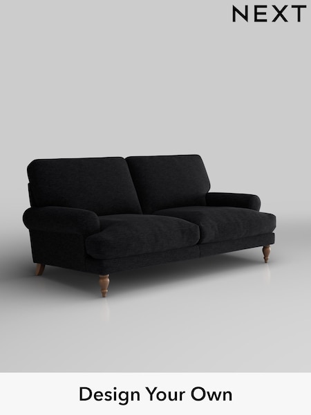 Fine Chenille Easy Clean/Black Erin Deep Relaxed Sit (F49361) | £1,275