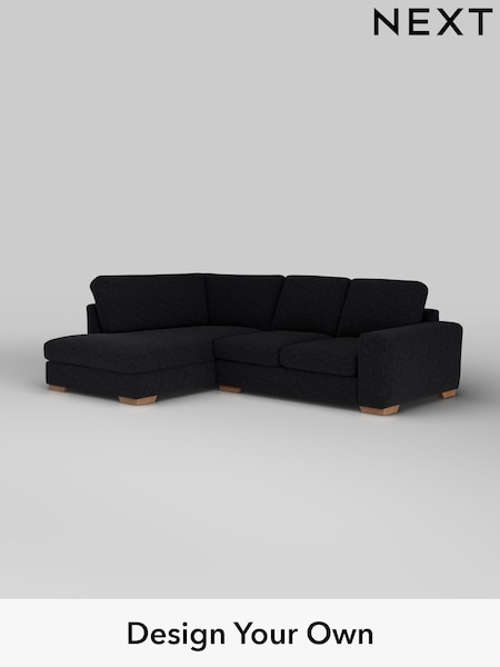 Fine Chenille Easy Clean/Black Houghton Deep Sit (F49364) | £2,099