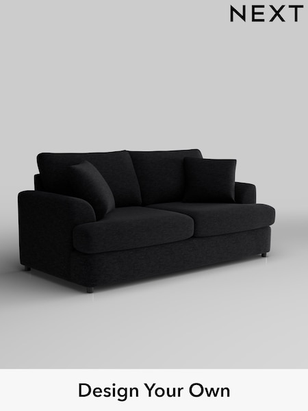 Fine Chenille Easy Clean/Black Parker Platform (F49365) | £1,275