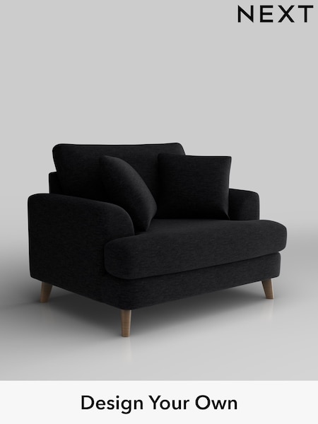Fine Chenille Easy Clean/Black Parker (F49366) | £975