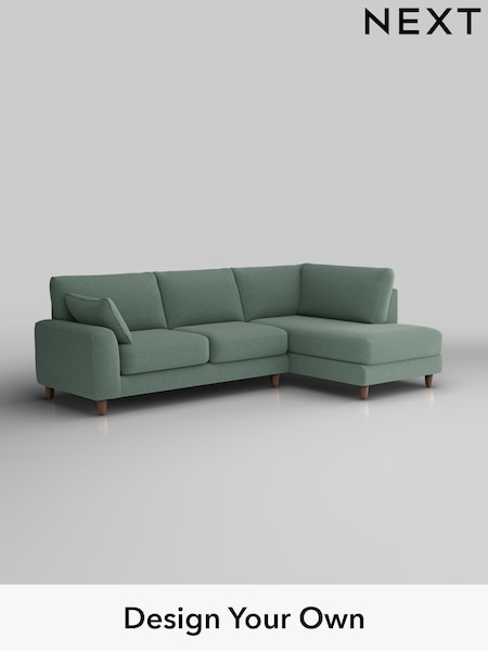 Fine Chenille Easy Clean/Light Forest Green Campbell (F49376) | £1,875