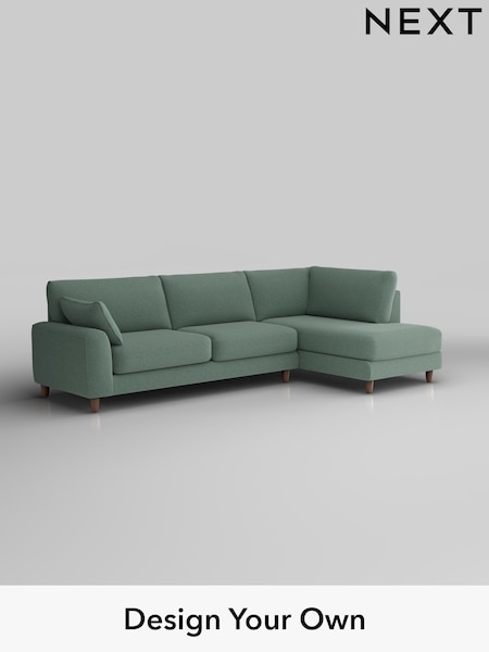 Fine Chenille Easy Clean/Light Forest Green Campbell (F49376) | £1,975