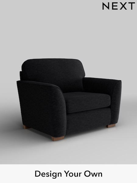 Fine Chenille Easy Clean/Black Malvern (F49381) | £725