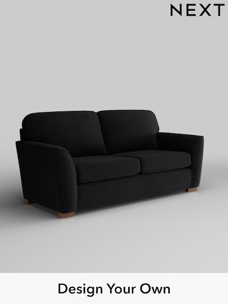 Fine Chenille Easy Clean/Black Malvern (F49381) | £1,075