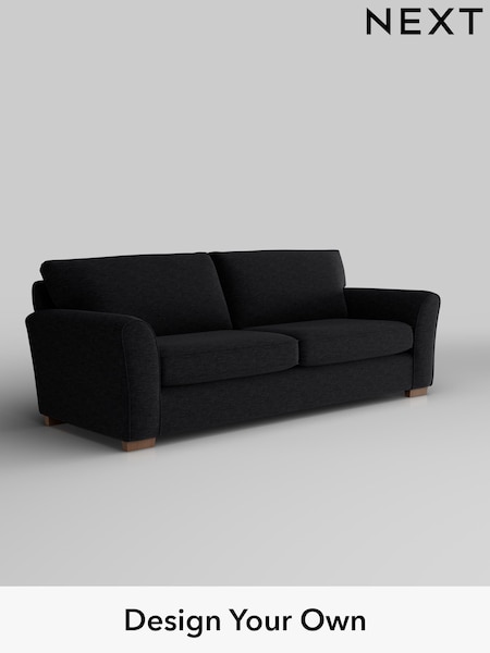 Fine Chenille Easy Clean/Black Michigan Ii (F49382) | £1,125