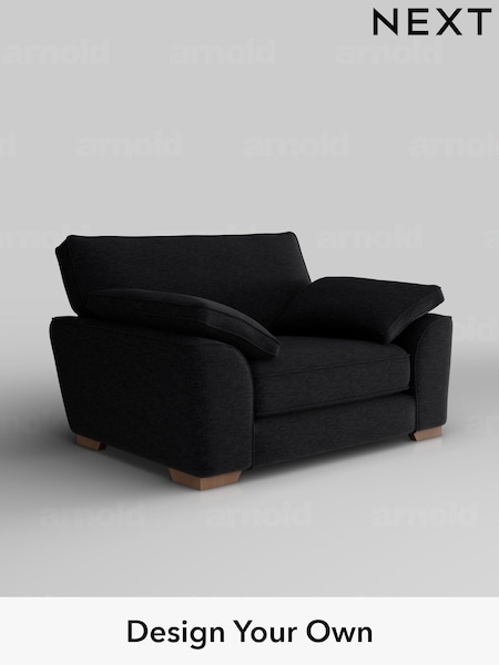 Fine Chenille Easy Clean/Black Stamford Grand Relaxed Sit (F49383) | £1,299