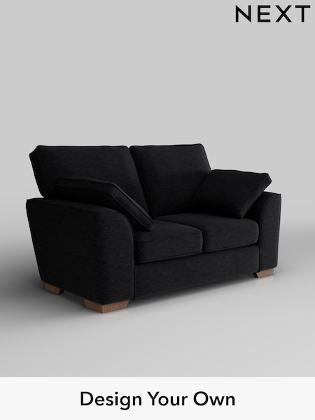 Fine Chenille Easy Clean/Black Stamford (F49387) | £1,050