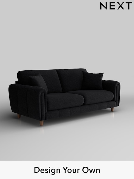 Fine Chenille Easy Clean/Black Odella (F49392) | £1,375