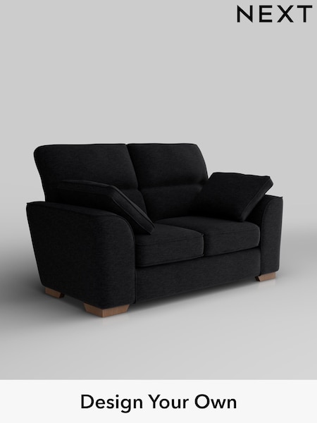Fine Chenille Easy Clean/Black Stamford Highback (F49393) | £1,099
