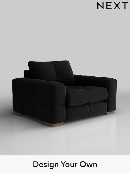 Fine Chenille Easy Clean/Black Brooke Deep Sit (F49399) | £1,325