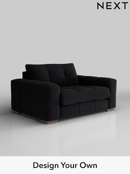 Fine Chenille Easy Clean/Black Brooke Deep Sit (F49399) | £1,525