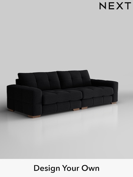 Fine Chenille Easy Clean/Black Brooke Deep Sit (F49399) | £1,825