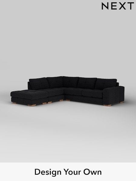 Fine Chenille Easy Clean/Black Brooke Deep Sit (F49399) | £2,825