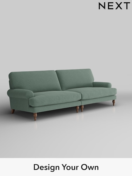 Fine Chenille Easy Clean/Light Forest Green Erin Deep Relaxed Sit (F49401) | £1,475