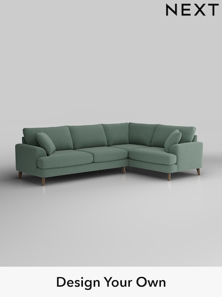 Fine Chenille Easy Clean/Light Forest Green Parker (F49415) | £2,425