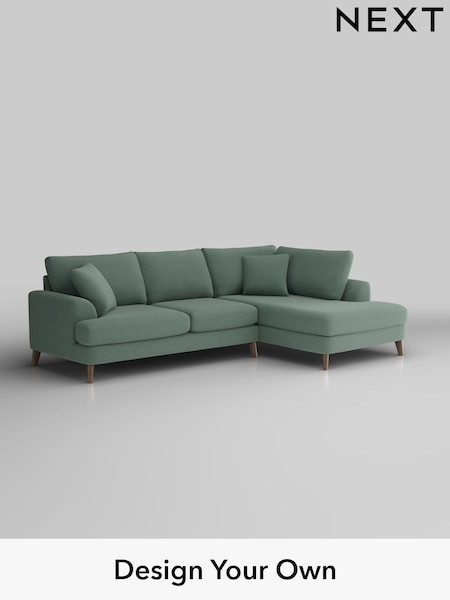 Fine Chenille Easy Clean/Light Forest Green Parker (F49415) | £2,250