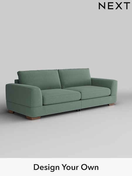 Fine Chenille Easy Clean/Light Forest Green Clayton (F49416) | £1,425