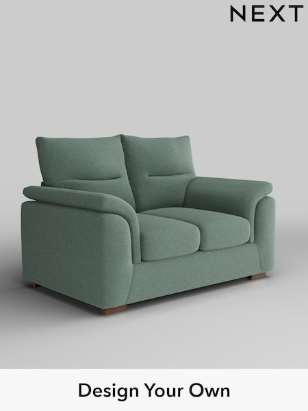 Fine Chenille Easy Clean/Light Forest Green Hayden Highback (F49422) | £1,025