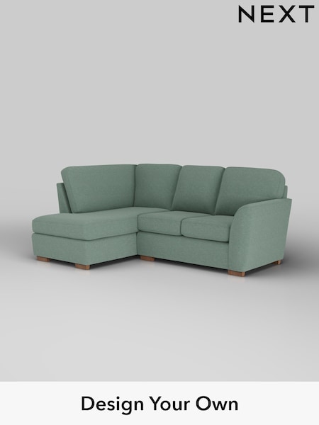 Fine Chenille Easy Clean/Light Forest Green Malvern (F49428) | £1,350