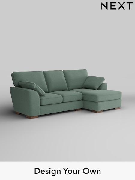 Fine Chenille Easy Clean/Light Forest Green Stamford (F49447) | £1,799