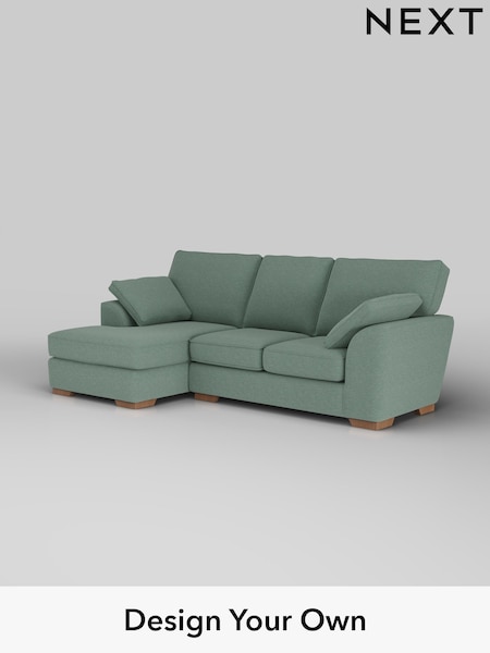 Fine Chenille Easy Clean/Light Forest Green Stamford (F49447) | £1,799