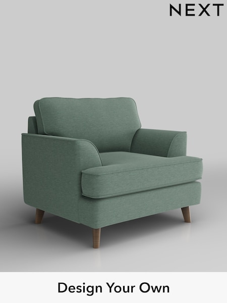 Fine Chenille Easy Clean/Light Forest Green Peyton (F49454) | £625