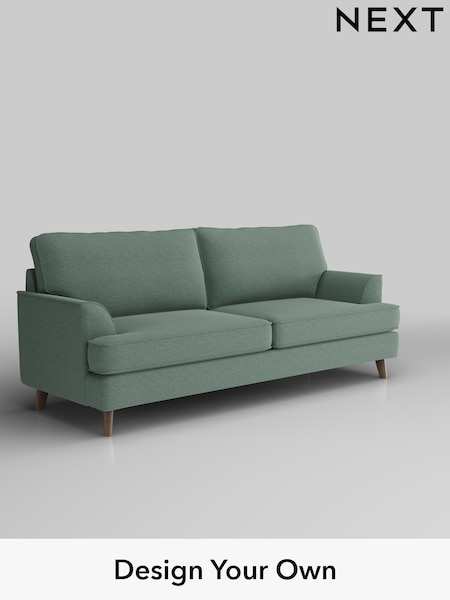 Fine Chenille Easy Clean/Light Forest Green Peyton (F49454) | £1,175