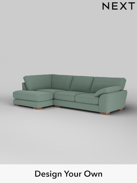 Fine Chenille Easy Clean/Light Forest Green Stamford Grand Relaxed Sit (F49460) | £2,525