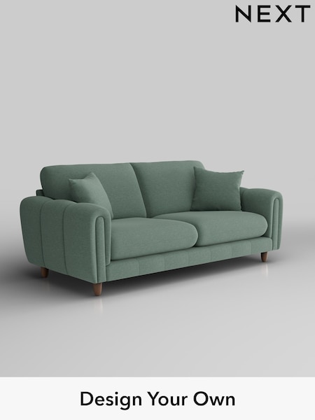 Fine Chenille Easy Clean/Light Forest Green Odella (F49462) | £1,375