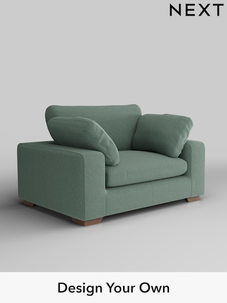 Fine Chenille Easy Clean/Light Forest Green N. Premium The Snuggle Grand (F49464) | £1,599
