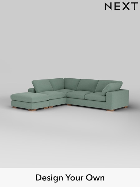Fine Chenille Easy Clean/Light Forest Green N. Premium The Snuggle Grand (F49464) | £3,499