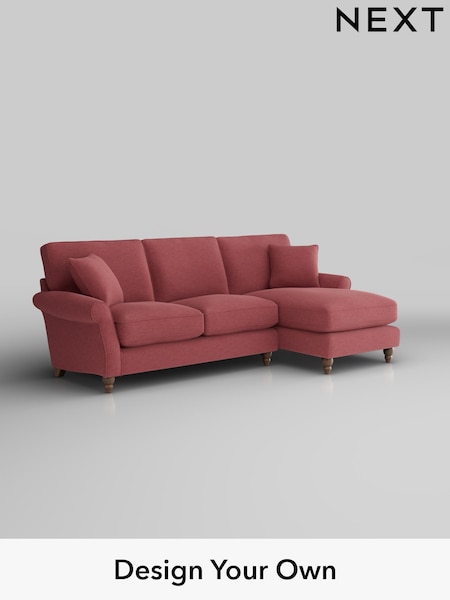 Fine Chenille Easy Clean/Mid Pink Ashford Relaxed Sit (F49465) | £2,025