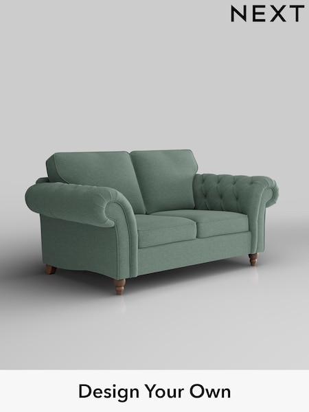 Fine Chenille Easy Clean/Light Forest Green Gosford Highback Ii Deep Sit (F49466) | £1,425