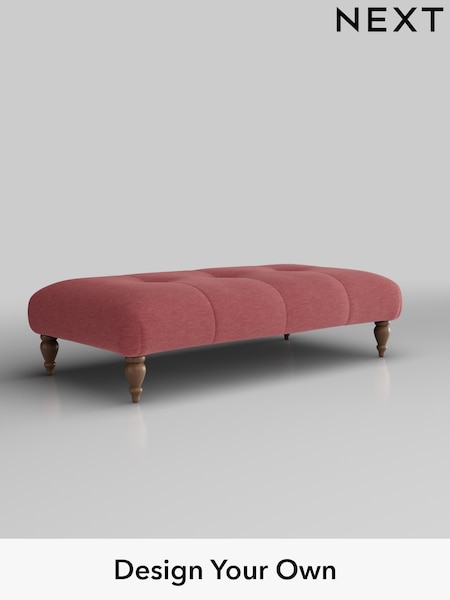 Fine Chenille Easy Clean/Mid Pink Erin Buttoned Back Deep Sit (F49467) | £499