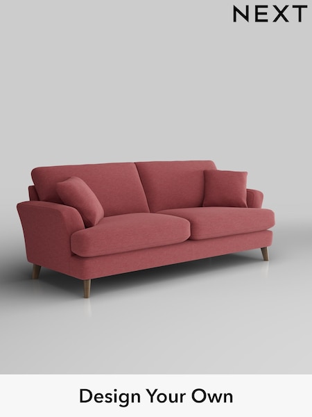 Fine Chenille Easy Clean/Mid Pink Conway Relaxed Sit (F49474) | £1,450