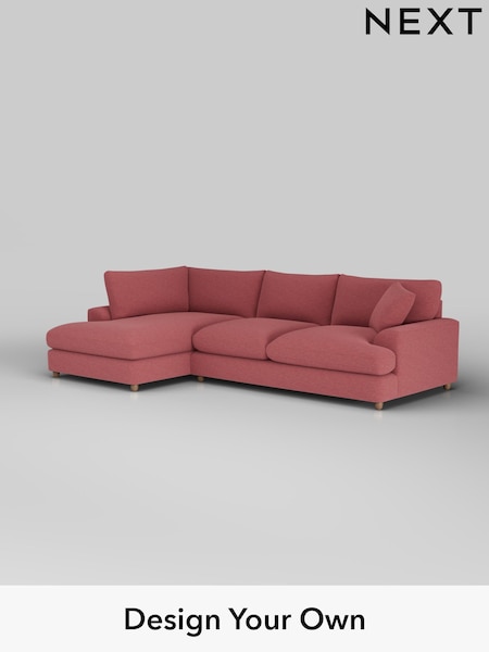 Fine Chenille Easy Clean/Mid Pink Parker Platform Grand Relaxed Sit (F49554) | £2,525
