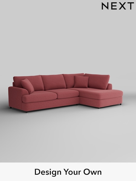 Fine Chenille Easy Clean/Mid Pink Parker Platform (F49556) | £2,350