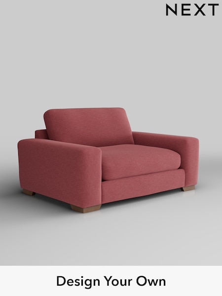 Fine Chenille Easy Clean/Mid Pink Houghton Deep Relaxed Sit (F49557) | £1,225