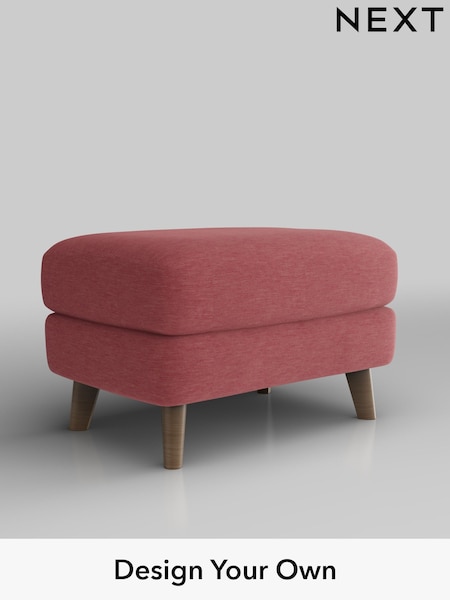 Fine Chenille Easy Clean/Mid Pink Parker Buttoned Back (F49562) | £425