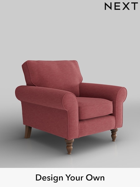 Fine Chenille Easy Clean/Mid Pink Mallory (F49570) | £625
