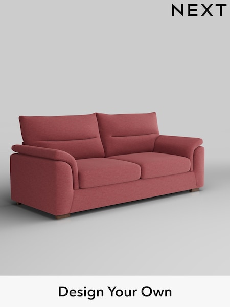 Fine Chenille Easy Clean/Mid Pink Hayden Highback (F49572) | £1,325
