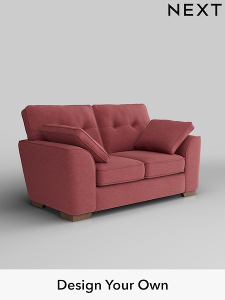 Fine Chenille Easy Clean/Mid Pink Stamford Buttoned Back (F49582) | £1,099