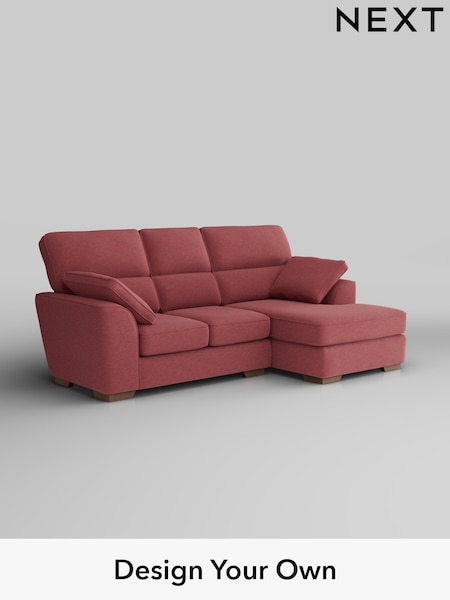 Fine Chenille Easy Clean/Mid Pink Stamford Highback (F49591) | £1,775